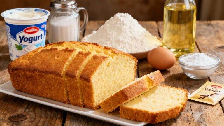 Ce gâteau au yaourt express se prépare en 5 minutes et régale toute la famille