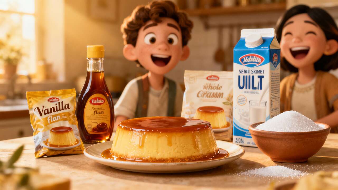 Flan au caramel : la recette express prête en 3 minutes seulement (et c’est un délice)