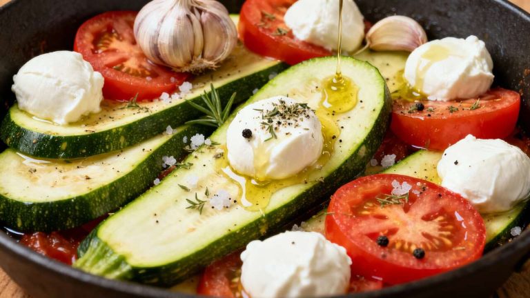 « Incroyablement fondantes » : voici ma recette de courgettes tomates-mozzarella bluffante