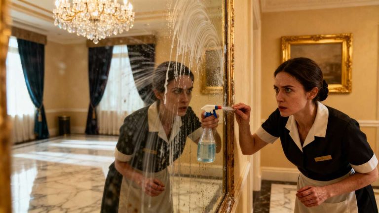 L’astuce de génie des femmes de chambre pour faire briller un miroir piqué sans produits coûteux