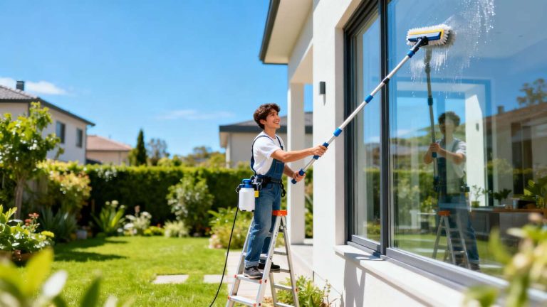 Comment nettoyer les vitres extérieures sans échelle ni risque