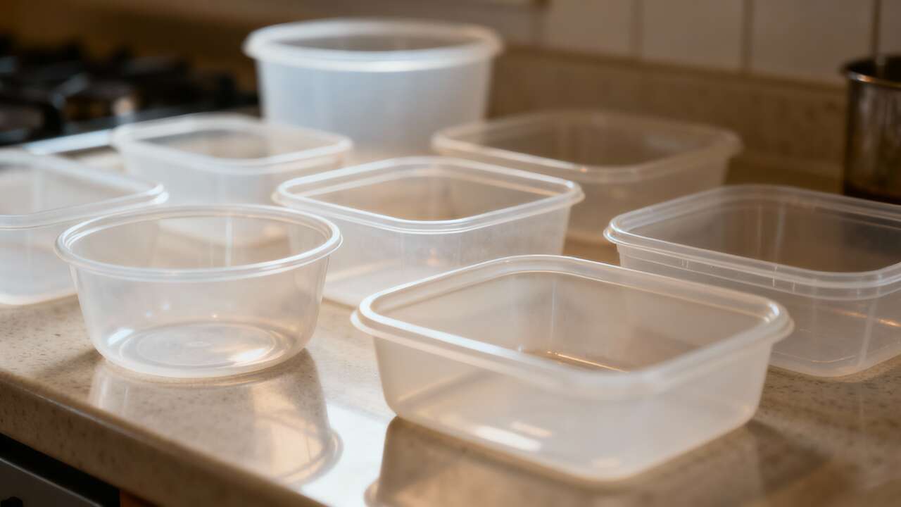 Si vous avez des boîtes en plastique vides, ne faites surtout pas ça, elles attirent l'humidité et les odeurs