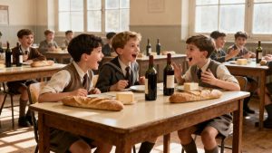 Pourquoi servait-on du vin aux enfants dans les cantines scolaires françaises jusqu’en 1956 ?