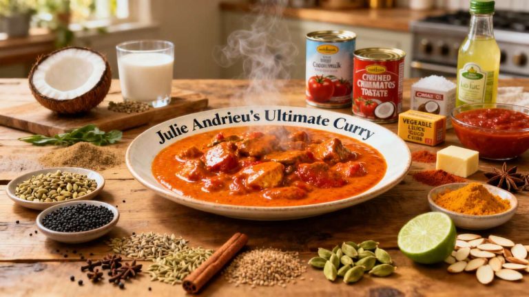 Le Curry ultime de Julie Andrieu : Une complexité de saveurs intense sans passer la journée en cuisine